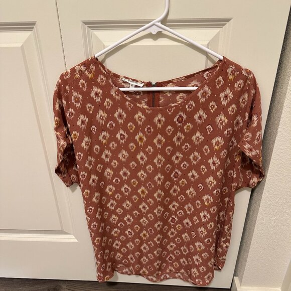 Maurices, Size M, Delton Aztec Zipper Back Blouse - Picture 1 of 5